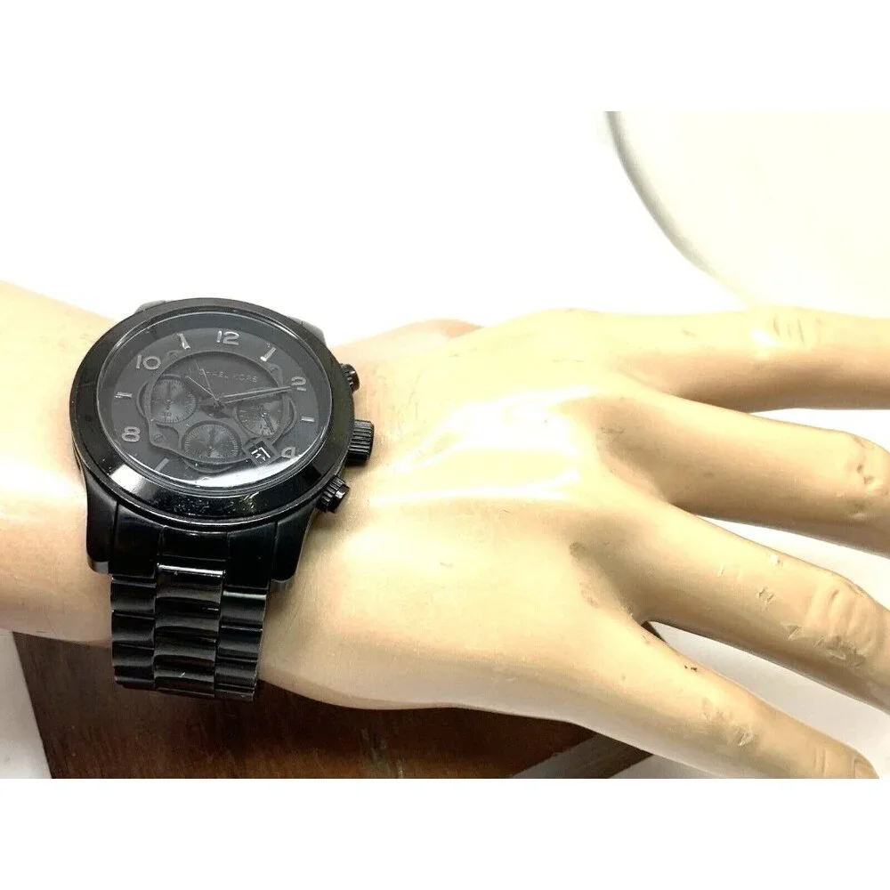 Michael Kors Men's Watch MK8157 Quartz Chronograph Black Dial Stainless Steel